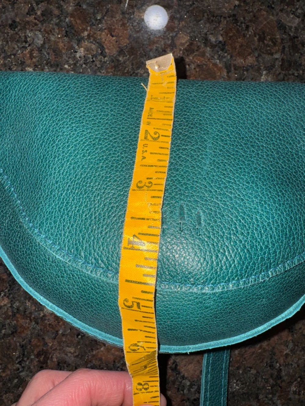 Portland Leather Goods Koala Sling Crossbody Small Seaglass Color Beautiful - Picture 12 of 13